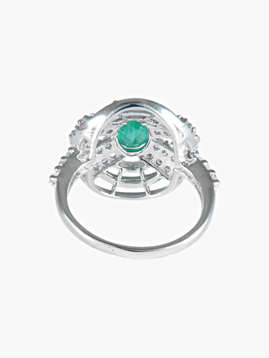 Bague 52 Bague Emeraude et Diamants 58 Facettes