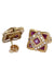 Earrings Ruby and diamond earrings 58 Facettes 081351
