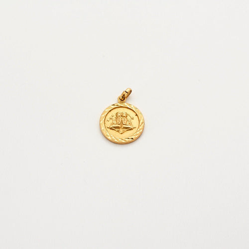 Pendentif Médaille Gémaux 58 Facettes