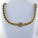 Necklace Twisted necklace Yellow gold Diamonds 58 Facettes