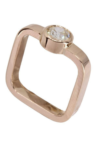 Bague 43 Bague solitaire Or et Diamant 58 Facettes 076121