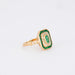 Ring Ring in Yellow Gold, Emerald & Diamond 58 Facettes
