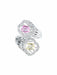 Bague 52 Bague Toi & Moi Saphirs rose et jaune 58 Facettes