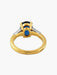 Ring Yellow gold ring Siamese sapphire 58 Facettes C166