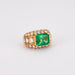 Ring Colombian Emerald Ring Diamonds 58 Facettes