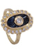 Bague BAGUE MARQUISE SAPHIRS ET DIAMANTS 58 Facettes 078171