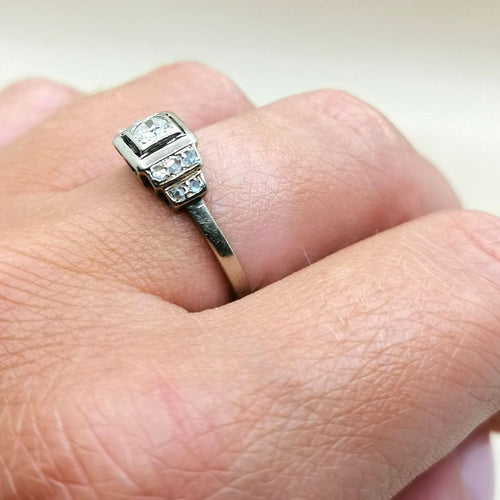 Bague Bague Art Déco diamants 58 Facettes 2019