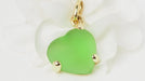 POMELLATO pendant - Gold Heart pendant green glass paste 58 Facettes 32436