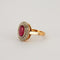 Bague 52 Bague style Pompadour Rubis synthétique Diamants 58 Facettes EL2-40