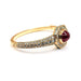 Bracelet OJ PERRIN - Bracelet or jaune diamants rubis cabochon 58 Facettes 2846