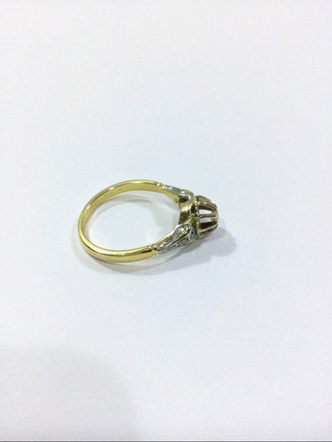 Bague 58 Bague Solitaire Or jaune Diamants 58 Facettes