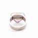 Bague 53 Bague TRAPEZIO en or blanc et tourmaline 58 Facettes D360269JE