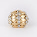 Ring 57 Boule ring in yellow gold, diamonds 58 Facettes