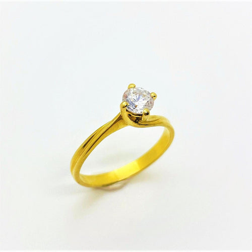 Bague 56 Bague Solitaire Or et Oxyde 58 Facettes 20400000615