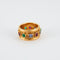 Bague Bague anneau Rubis Saphirs Emeraudes signé Percossi Papi 58 Facettes 00010