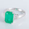 Bague 54 Bague Emeraude de Colombie Diamants 58 Facettes 324E110