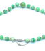Necklace Art Deco necklace, clasp and platinum, jade and pearls 58 Facettes