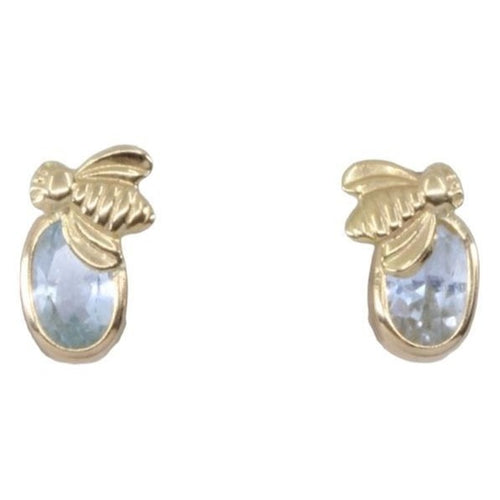 Boucles d'oreilles Boucles d'oreilles Abeilles Or jaune Topaze 58 Facettes 080061