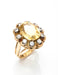 Ring Cocktail Ring Citrine Oval Diamonds Yellow Gold 58 Facettes B335