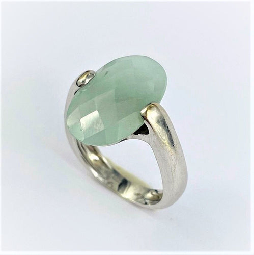 Bague 53 Bague Or Quartz Vert d'Eau 58 Facettes 20400000610