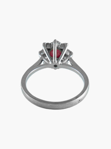 Bague Bague Marguerite Rubis cabochon 58 Facettes