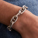 HERMES Bracelet - Silver Anchor Chain Bracelet 58 Facettes