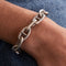 Bracelet HERMES -Bracelet Chaine d'ancre Argent 58 Facettes