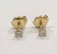 Boucles d'oreilles Boucles d'oreilles puces diamants or jaune 58 Facettes
