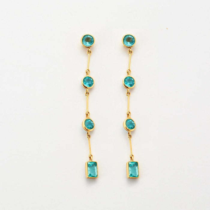 Boucles d'oreilles Boucles d'oreilles Apatites 58 Facettes