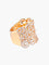 Bague 52 Bague large Diamants Or jaune 58 Facettes