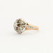 Ring 56 Antique daisy ring diamonds rose gold platinum 58 Facettes