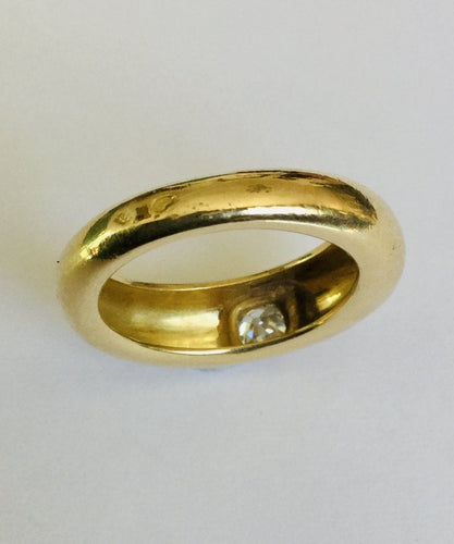 Bague 54 Bague en Or jaune & diamant 58 Facettes