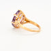 Ring 58 Oval Amethyst Ring 58 Facettes