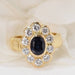 Bague 56 Bague saphir ovale et diamants 58 Facettes 32135