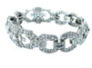 Bracelet Art Deco platinum and 8ct diamond bracelet 58 Facettes
