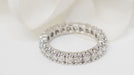 Ring 54 Full circle alliance in white gold and 1,20ct diamonds 58 Facettes 32490