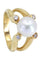 Bague BAGUE MODERNE PERLE ET DIAMANTS 58 Facettes 056691