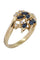 Bague 51 Bague moderne, saphirs, diamants 58 Facettes 063311