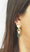 Boucles d'oreilles 4.5cm Boucles d'oreilles en or jaune et tourmalines 58 Facettes 32263
