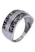Ring 60 MODERN BLACK AND WHITE DIAMOND RING 58 Facettes 071301