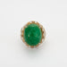Ring 57 Emerald Ball Ring 58 Facettes 324.109