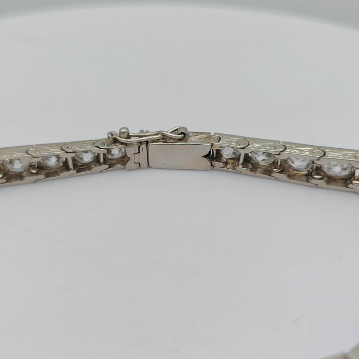 Bracelet Bracelet rivière fin XIXème diamants 58 Facettes