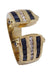 Bague BAGUE MODERNE SAPHIRS ET DIAMANTS 58 Facettes 077281