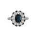 Ring 55 Marguerite Ring Sapphires Diamonds 58 Facettes
