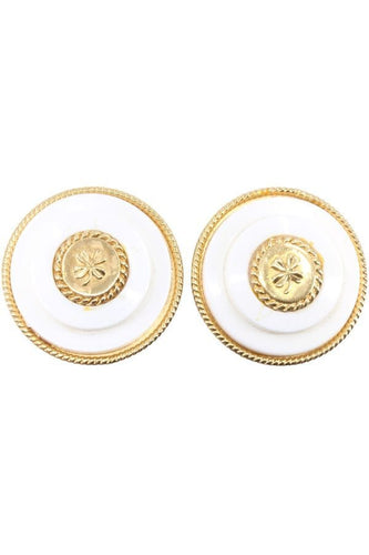 Boucles d'oreilles CHANEL - Boucles d'oreilles métal doré 58 Facettes 065881