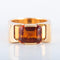 Bague 48 Bague tank Art Déco citrine de Madère 58 Facettes