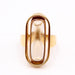 Bague 55 Bague allongée Or jaune Quartz 58 Facettes E357507AL