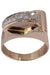 Ring Tank Ring Yellow Gold Diamond 58 Facettes 077591