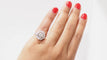 Bague 49.5 Bague marguerite en or blanc et diamants 58 Facettes 32186