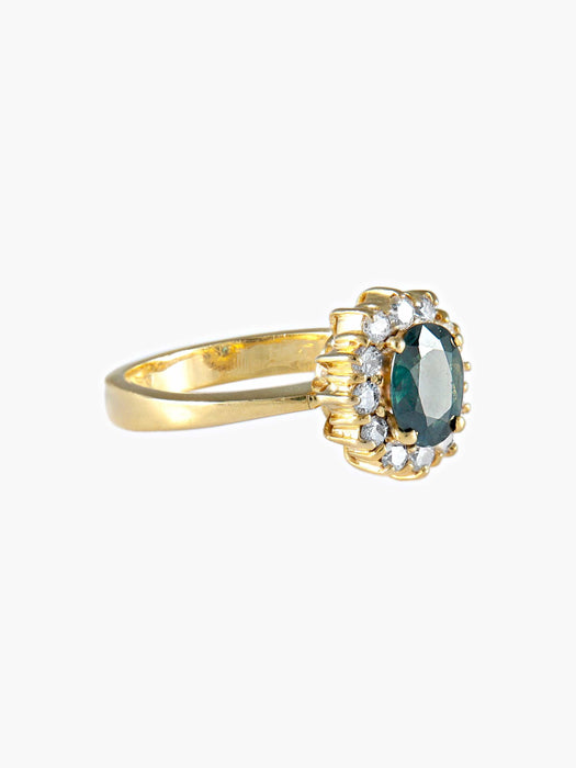 Bague 52 Bague Marguerite Saphir et Diamants 58 Facettes